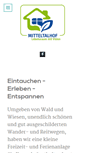 Mobile Screenshot of mitteltalhof.de